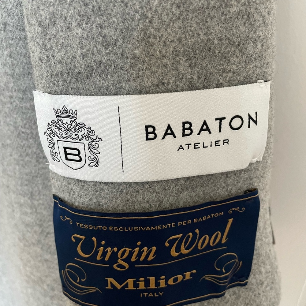 Babaton Gray Double-Breasted Coat - Picture 3 of 8